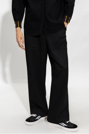 Etro Wool loose-fitting trousers