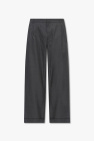 In The Style Plus x Olivia Bowen Jeans met hoge taille en rechte pijpen met splitjes voor in grijs