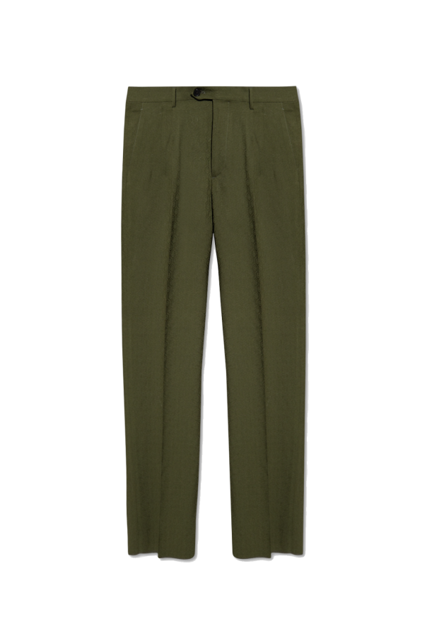 Etro Wool pleat-front out trousers
