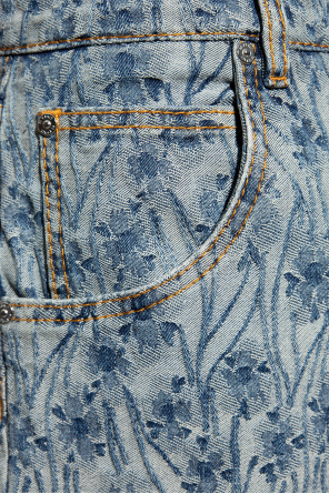 Etro Jeansy z żakardowym wzorem