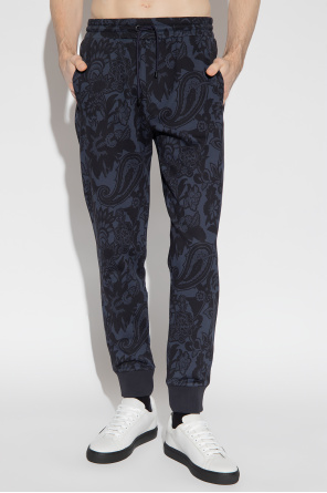 Etro Spodnie dresowe z motywem ‘paisley’