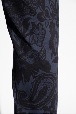 Etro Spodnie dresowe z motywem ‘paisley’