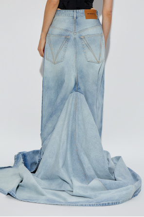 VETEMENTS Jeans with train