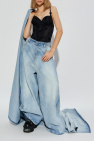 VETEMENTS light blue Jeans with train