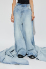 VETEMENTS light blue Jeans with train