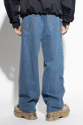 VETEMENTS BLUE Jeans with logo