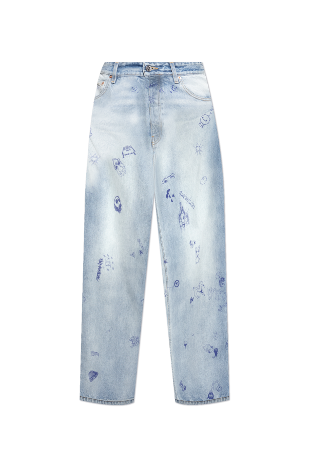 VETEMENTS Jeans with print