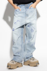 VETEMENTS light blue Jeans with print