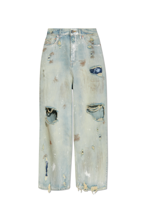 Jeans with a distressed effect