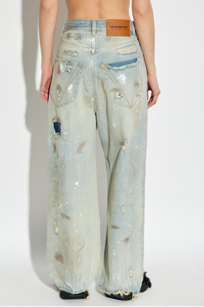 VETEMENTS Jeans with a distressed effect