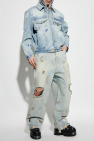VETEMENTS light blue Jeans with worn effect