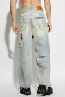 VETEMENTS light blue Jeans with worn effect