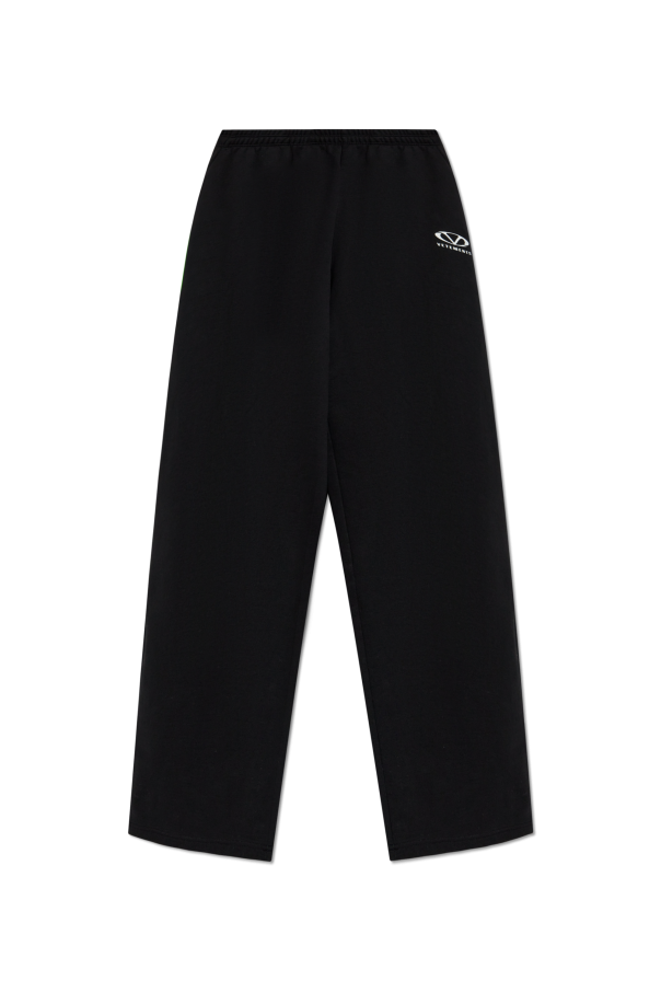 VETEMENTS Jogging bottoms with printed logo