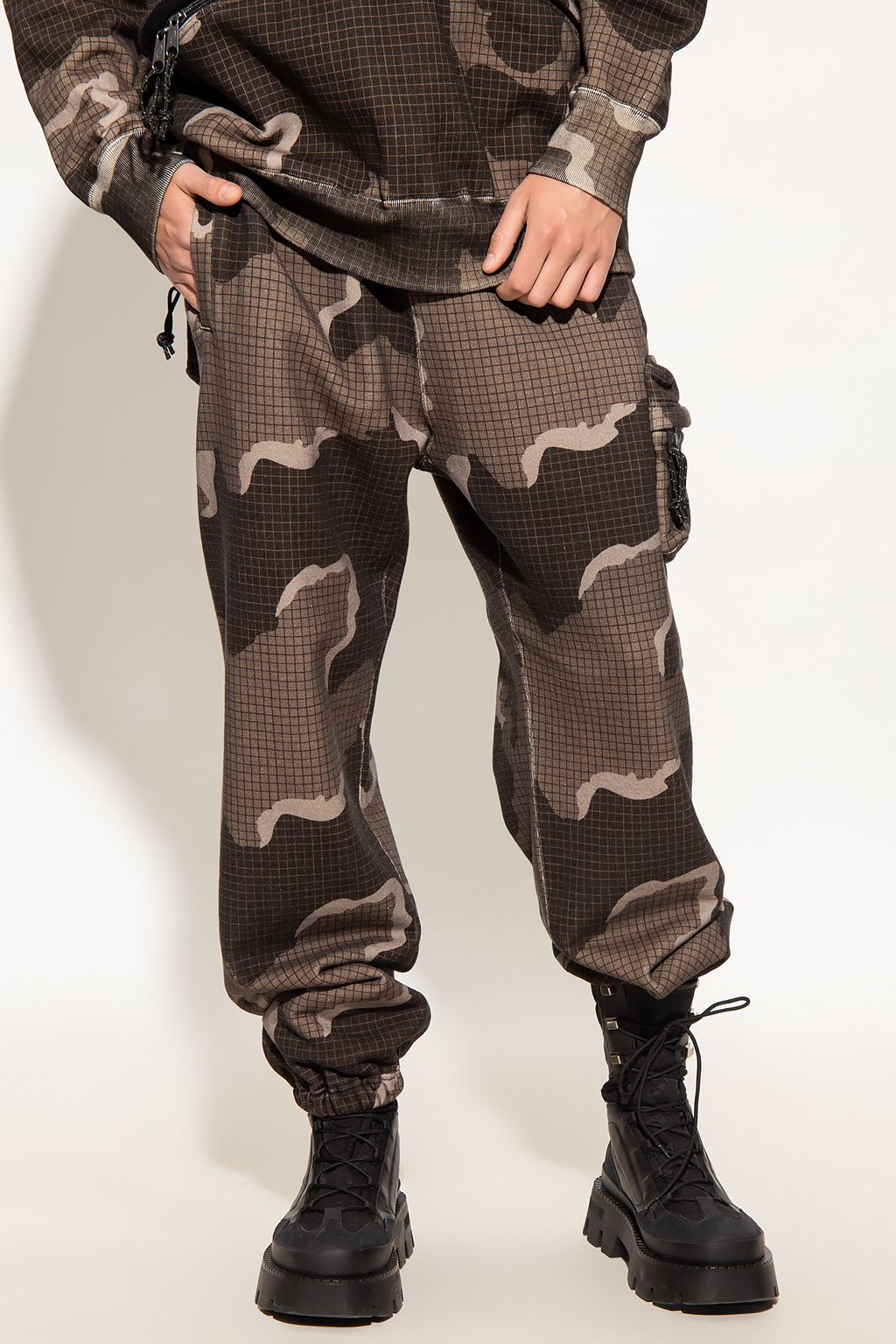 Undercover logo-print stretch-cotton leggings