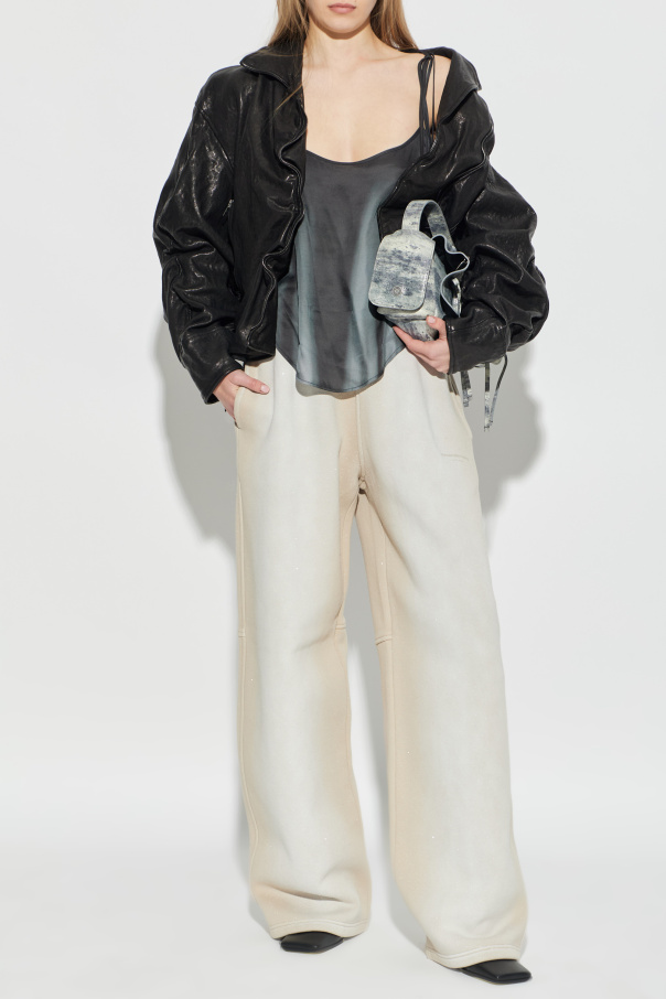 Alexander Wang Sweatpants with shimmering crystals