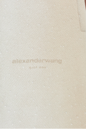 Alexander Wang Sweatpants with shimmering crystals
