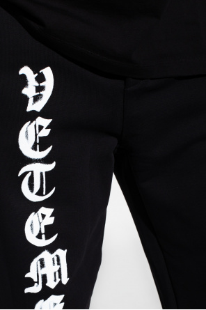 VETEMENTS Logo-printed sweatpants