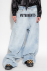 VETEMENTS BLUE Jeans with logo