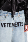 VETEMENTS BLUE Jeans with logo