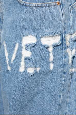 VETEMENTS Alexander McQueen logo-embroidered sweatshirt dress