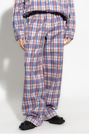 VETEMENTS Checked trousers