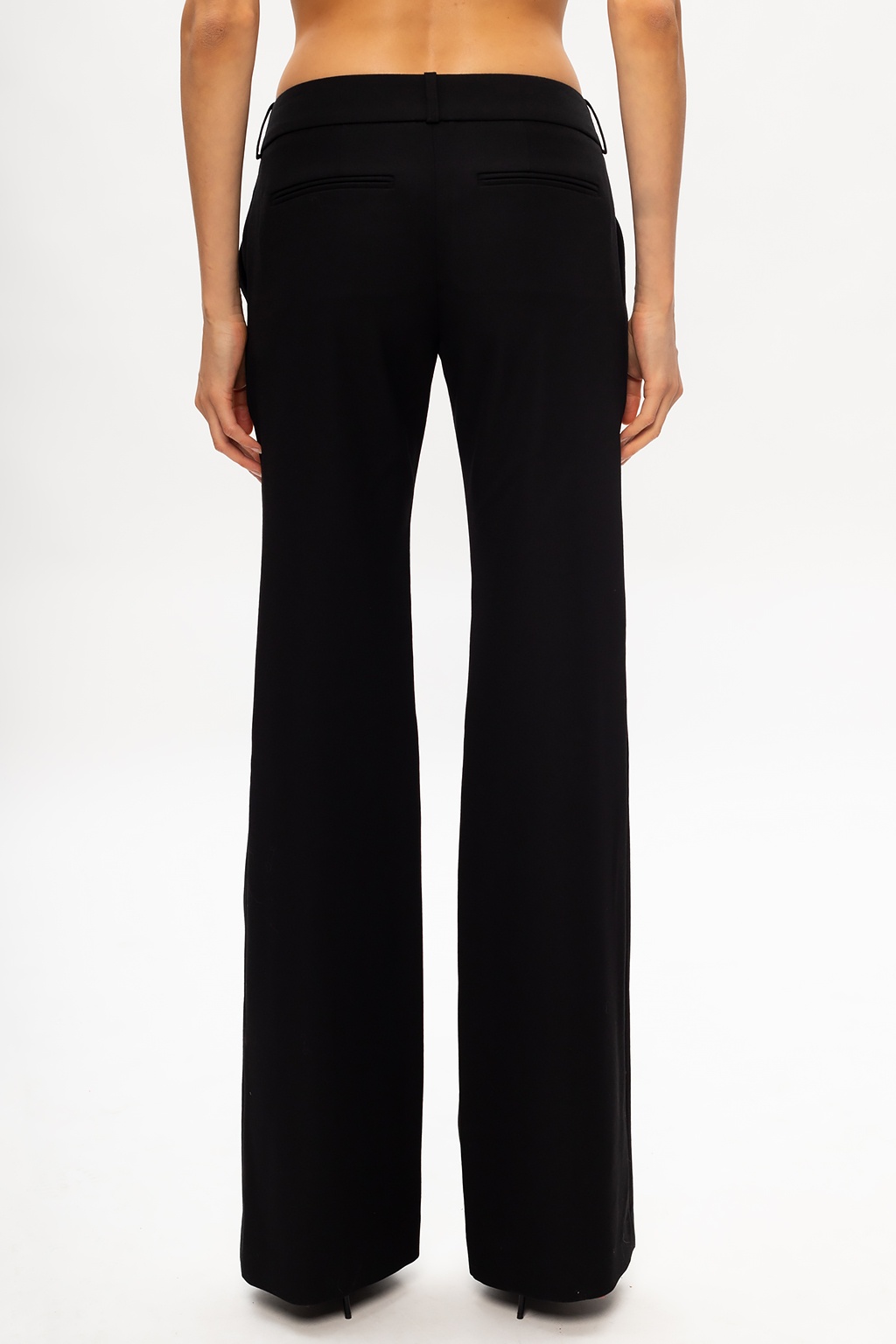 Balmain Wool pleat-front trousers