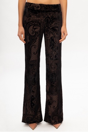 Balmain Patterned pleat-front trousers