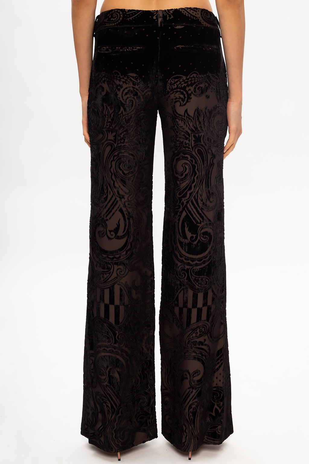 Balmain Patterned pleat-front trousers