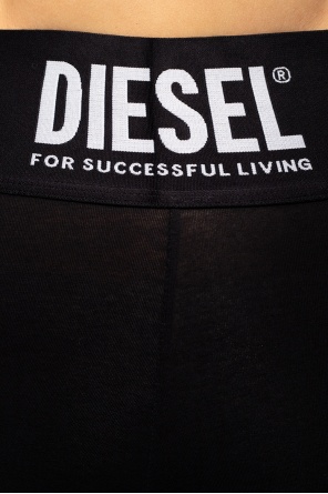 DIESEL Leggings With Logo in Black