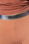 Diesel Missguided Petite Grå loungewear-leggings i vamset ribstrik Del af sæt