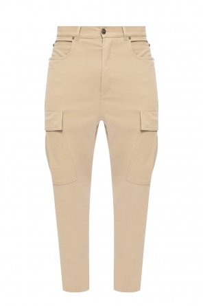 slim fit jeans with stitching details balmain trousers