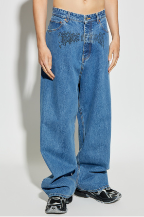 VETEMENTS Vaqueros con logo