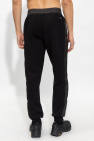 John Richmond BLACK Side-stripe sweatpants