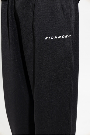 John Richmond Matching cropped pants with elasticized waist and drawstring closure