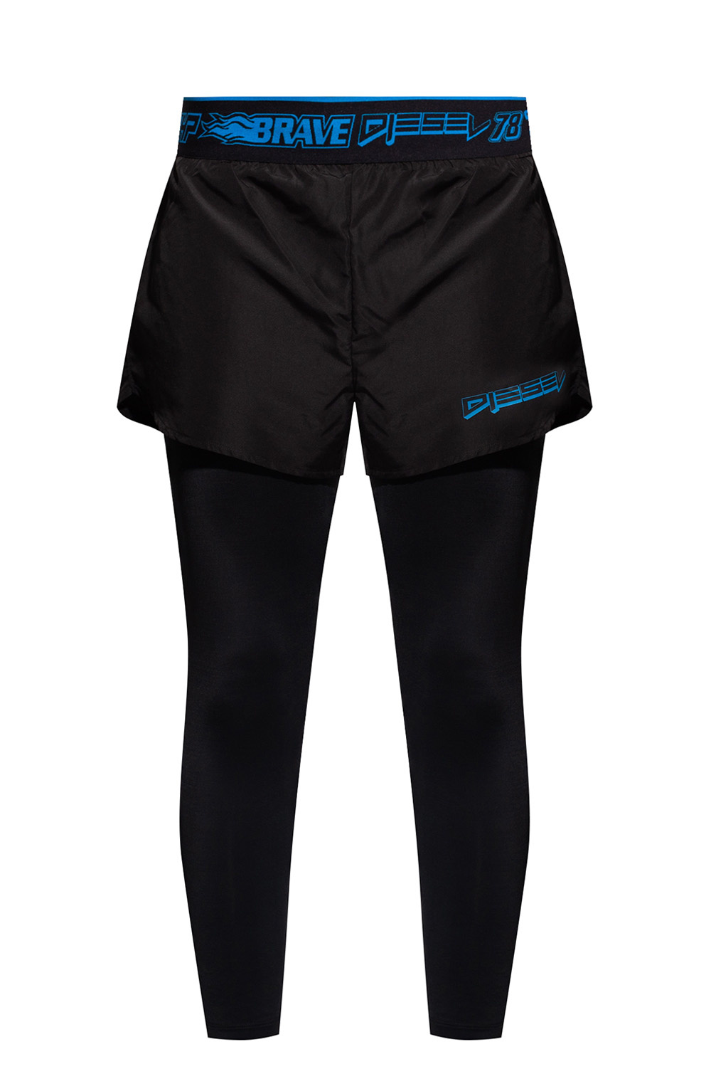 Diesel Running leggings with shorts