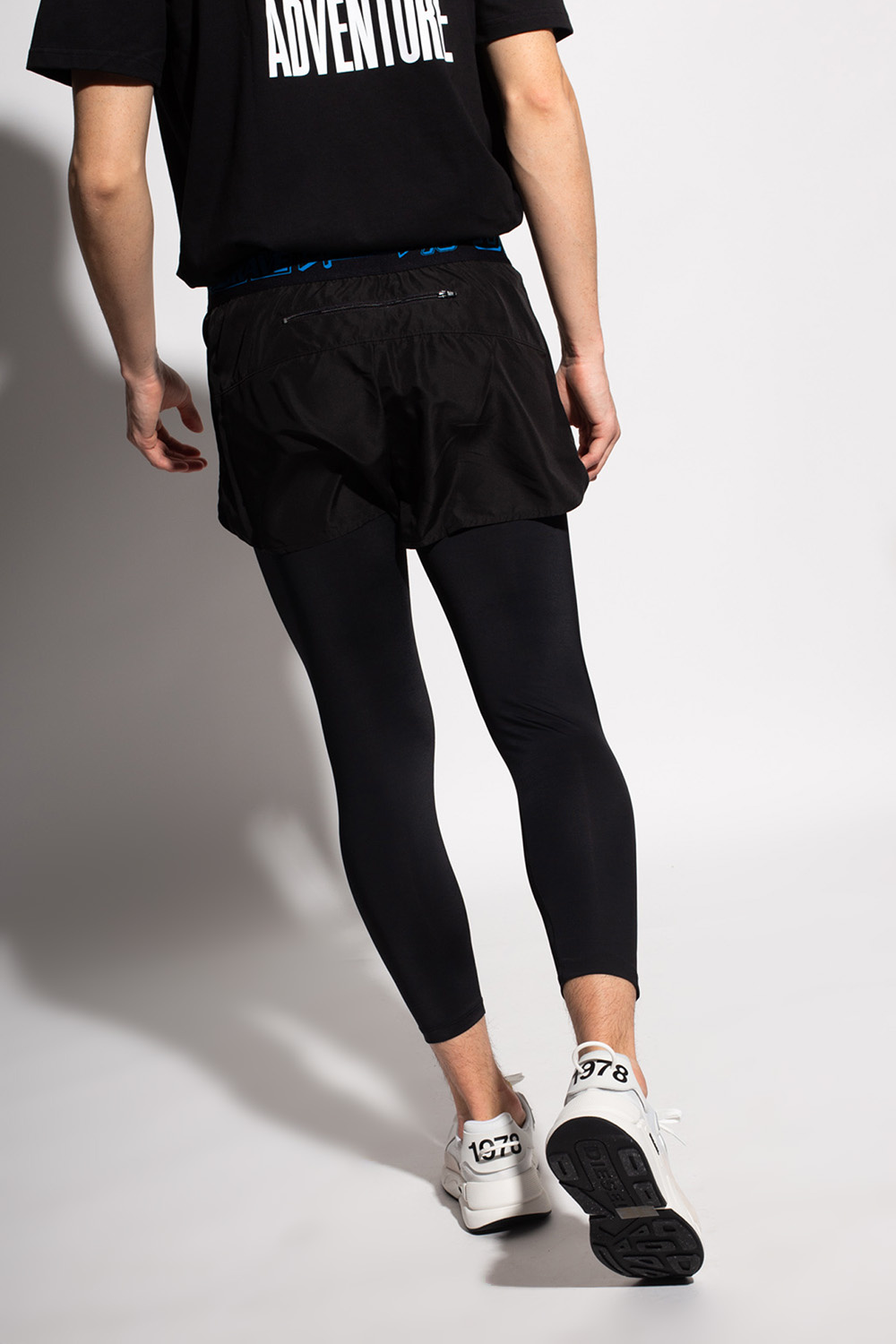 Diesel Running leggings with shorts