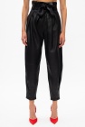 Red Valentino BLACK Leather trousers