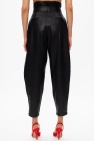 Red Valentino BLACK Leather trousers