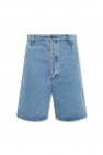 Jeans-Shorts mit Stern-Print