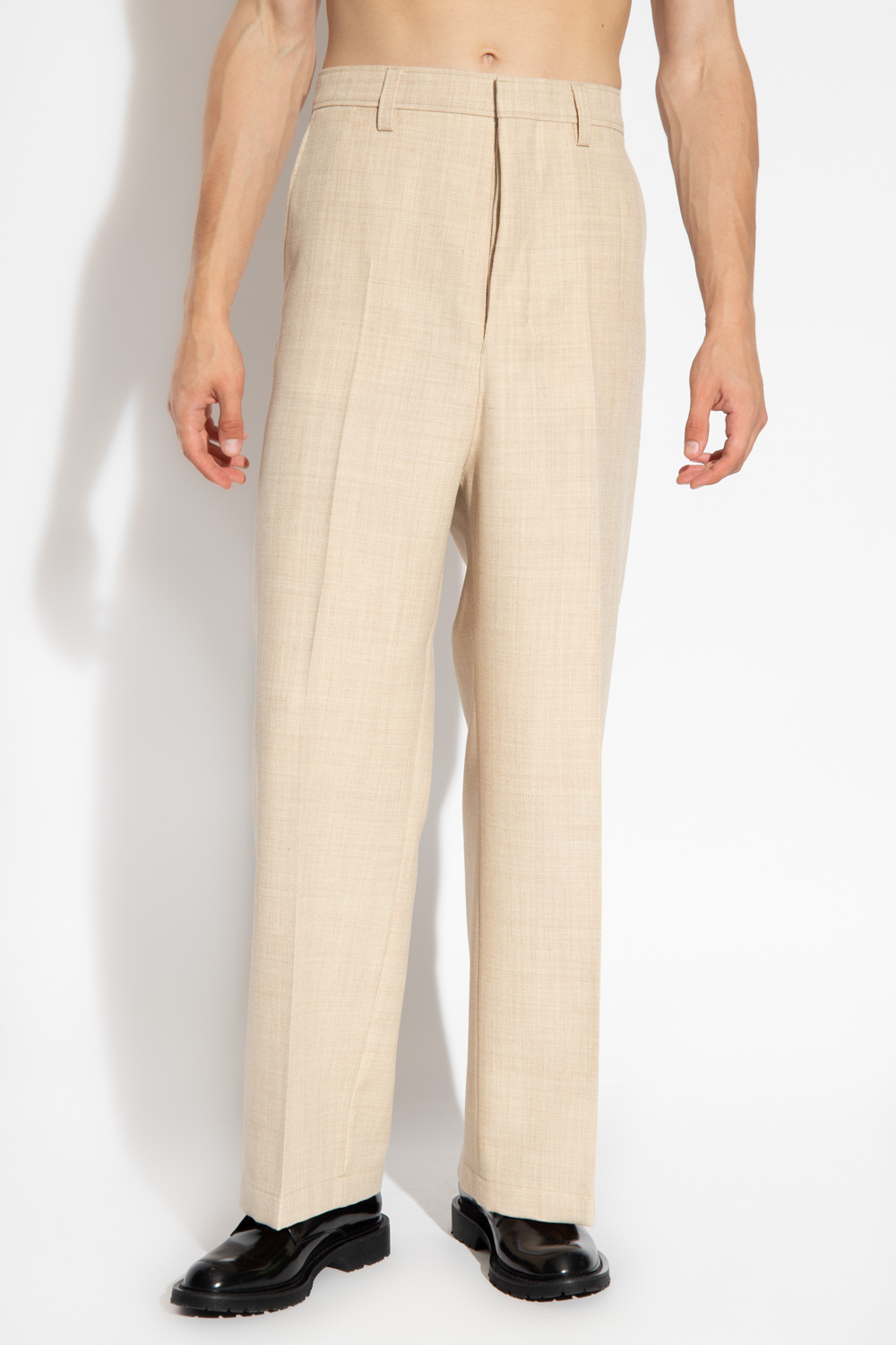 Ami Alexandre Mattiussi Pleat-front disapointing trousers