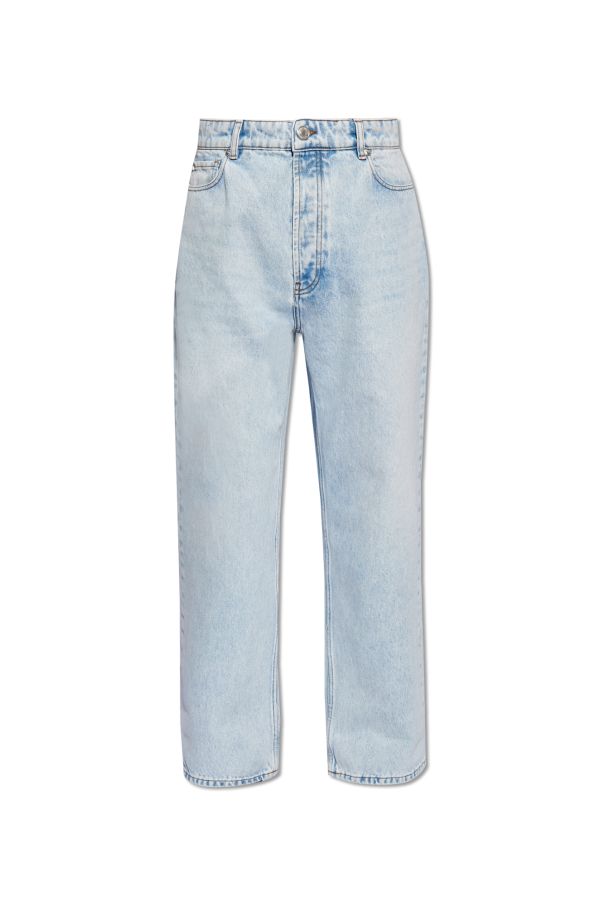 Boyfriend-Jeans mit Print aus Baumwolle von Britt s wrap dress aop 10864