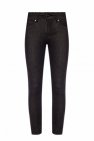 Brunello Cucinelli high-waisted straight-leg jeans Logo tape jeans