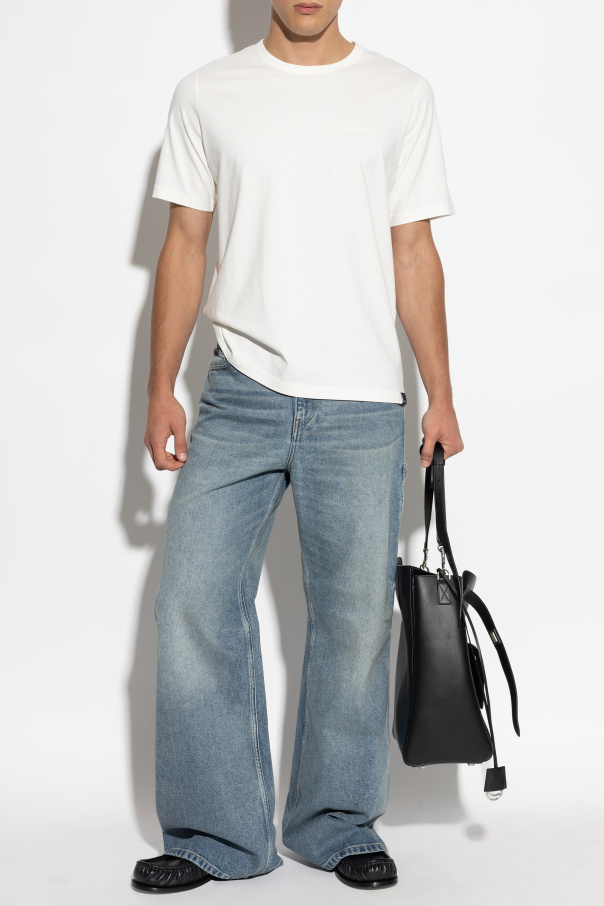 Courrèges Vaqueros con logo