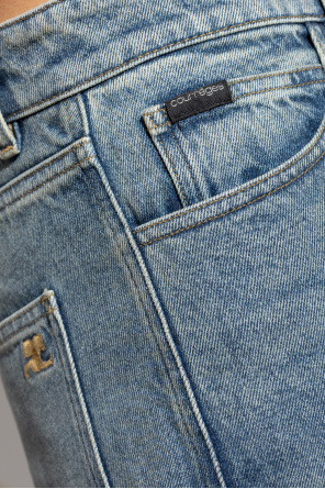 Courrèges Vaqueros con logo