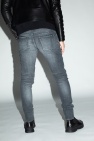 balmain Printed Distressed jeans