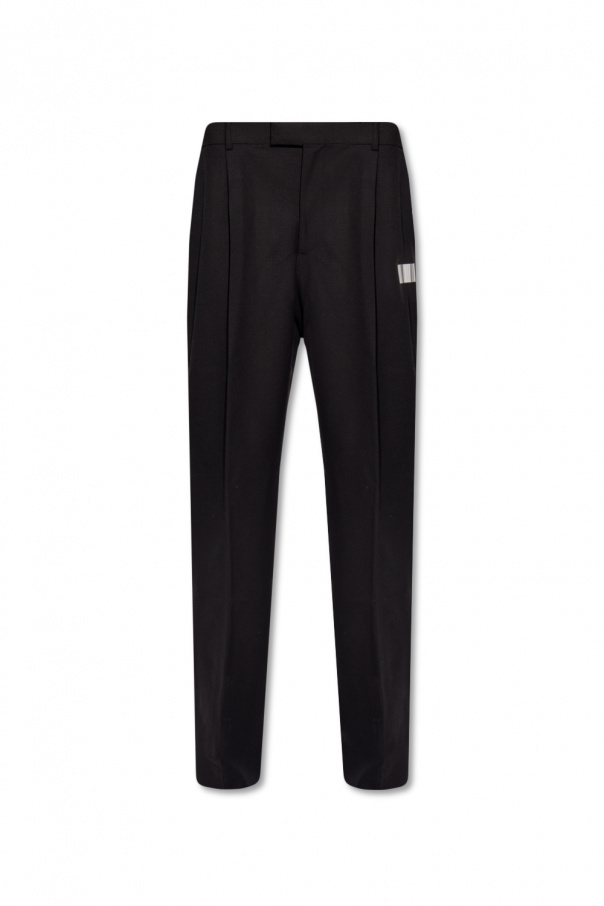 VTMNTS Pleat-front ribbed trousers