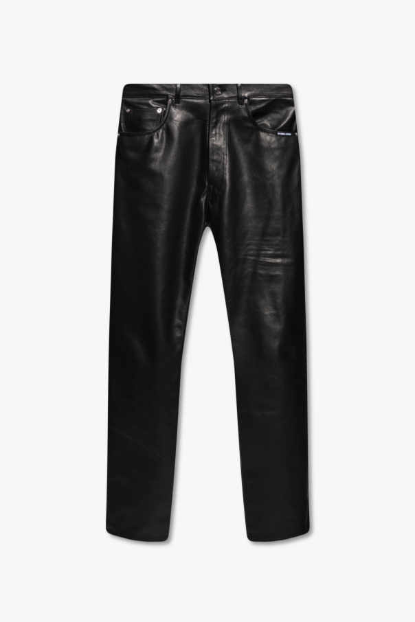 VTMNTS Leather OAK trousers