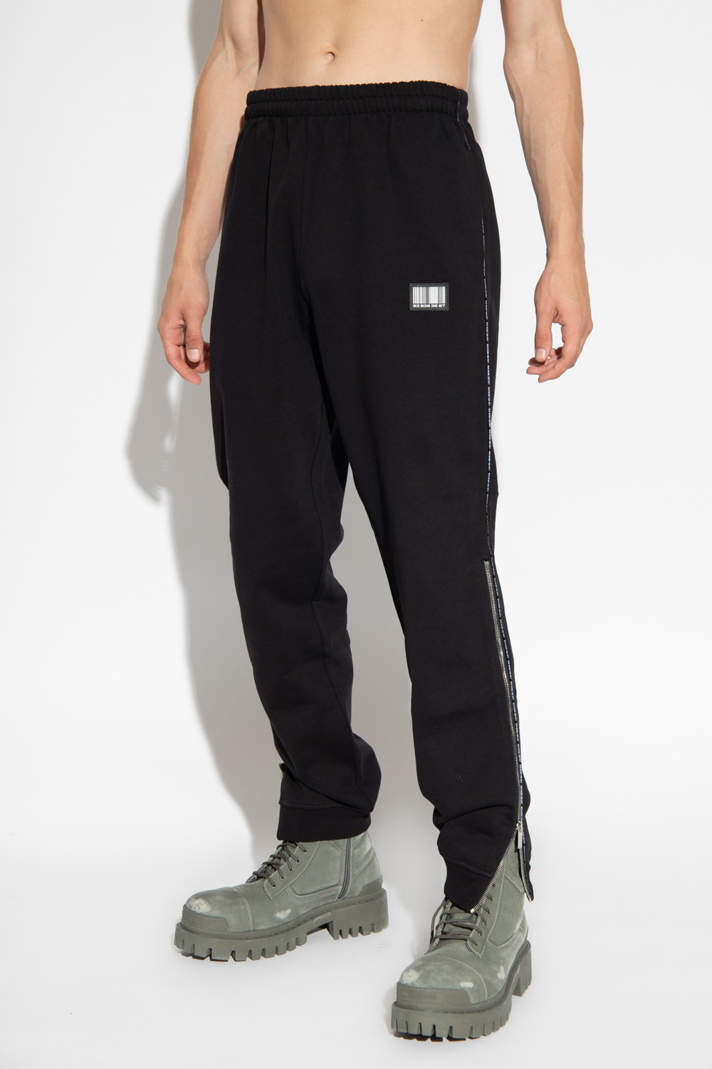 VTMNTS Sweatpants with barcode motif