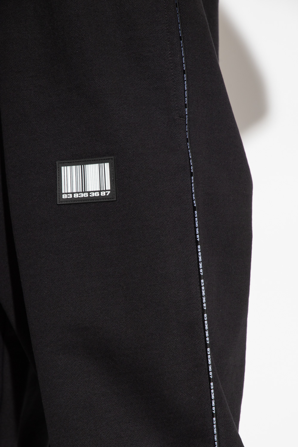 VTMNTS Sweatpants with barcode motif