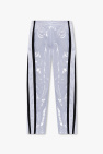 isabel marant metallic effect high waisted trousers pinstripe item